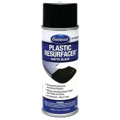 Eastwood Plastic Resurfacer Matte Black Aerosol Paint UV Resistant 11 oz
